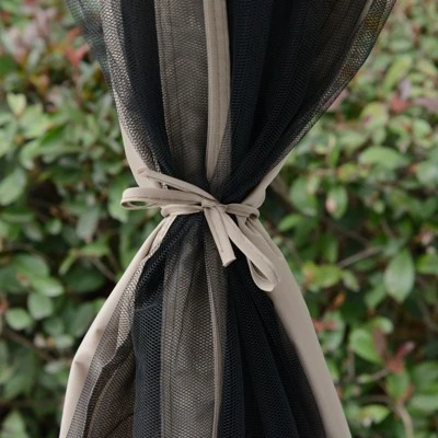 Outsunny 10' X 10' Patio Gazebo Outdoor Canopy Shelter With 2-Tier Roof And Netting, Steel Frame For Garden, Lawn, Backyard And Deck 8 Outsunny 10' X 10' Patio Gazebo Outdoor Canopy Shelter With 2-Tier Roof And Netting, Steel Frame For Garden, Lawn, Backyard And Deck - Image 6