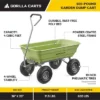 Gorilla Carts 600 Pound Capacity Heavy Duty Poly Yard Garden Steel Quick Dump Utility Wheelbarrow Wagon Trolley Cart With Straight Pull Handle, Green 1 Gorilla Carts 600 Pound Capacity Heavy Duty Poly Yard Garden Steel Quick Dump Utility Wheelbarrow Wagon Trolley Cart With Straight Pull Handle, Green -Sunnydaze Decor Store GUEST 0140a8d0 5b74 4cb1 a24f fea54c755be6