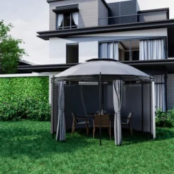 Tangkula 11.5'Outdoor Patio Round Dome Gazebo Canopy Shelter Double Roof Steel Gray 12 Tangkula 11.5'Outdoor Patio Round Dome Gazebo Canopy Shelter Double Roof Steel Gray -Sunnydaze Decor Store GUEST 02ba578b 15ef 4dfb bb91 33c0b8ebf7f0