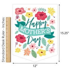 Big Dot Of Happiness Colorful Floral Happy Mother's Day - Outdoor Home Decorations - Double-Sided We Love Mom Party Garden Flag - 12 X 15.25 Inches 12 Big Dot Of Happiness Colorful Floral Happy Mother's Day - Outdoor Home Decorations - Double-Sided We Love Mom Party Garden Flag - 12 X 15.25 Inches -Sunnydaze Decor Store GUEST 0309a06e d98d 493e a4df 340597b08d3b