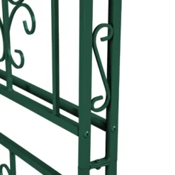 Evergreen Montebello Iron Garden Arbor, Forest Green- 53 X 84 X 23 Inches Fade And Weather Resistant Outdoor Decor -Sunnydaze Decor Store GUEST 04cf6597 ddbe 471e 8864 bd475badf4c4