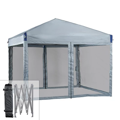 Aoodor 10' X 10' Pop Up Canopy Tent With Removable Mesh Sidewalls, Portable Instant Shade Canopy With Roller Bag 10 Aoodor 10' X 10' Pop Up Canopy Tent With Removable Mesh Sidewalls, Portable Instant Shade Canopy With Roller Bag - Image 8