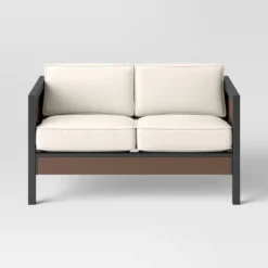 Bryant 2pc Faux Wood Patio Loveseat & Coffee Table - Gray/Natural - Threshold™ 13 Bryant 2pc Faux Wood Patio Loveseat & Coffee Table - Gray/Natural - Threshold™ -Sunnydaze Decor Store GUEST 05b58bcc 6055 4060 86c3 573372c6e051