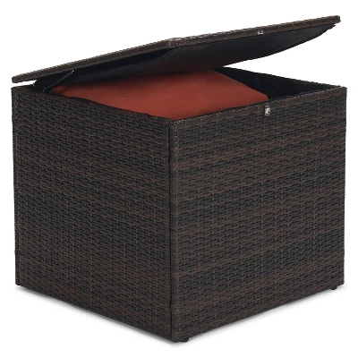 6pc Wicker Outdoor Conversation Set - Orange - EDYO LIVING 15 6pc Wicker Outdoor Conversation Set - Orange - EDYO LIVING - Image 13