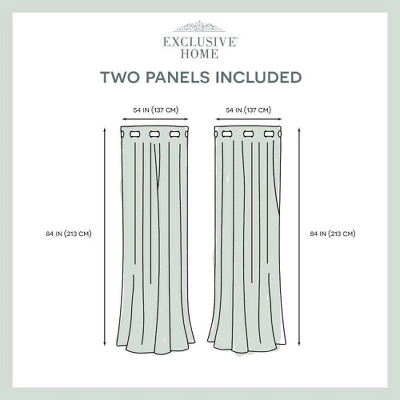 Set Of 2 Canvas Grommet Top Light Filtering Window Curtain Panels - Nicole Miller 6 Set Of 2 Canvas Grommet Top Light Filtering Window Curtain Panels - Nicole Miller - Image 4