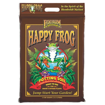 FoxFarm FX14053 + FX14054 Ocean Forest Organic Plant Potting Soil With Happy Frog Nutrient Rapid Growth Potting Soils For Gardens, 12 Quart 3 FoxFarm FX14053 + FX14054 Ocean Forest Organic Plant Potting Soil With Happy Frog Nutrient Rapid Growth Potting Soils For Gardens, 12 Quart