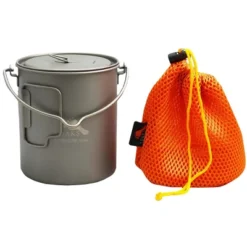 TOAKS 750ml Ultralight Titanium Camping Cook Pot With Bail Handle And Lid -Sunnydaze Decor Store GUEST 073c2e46 e38d 4f45 a47f ea980e65d3ed