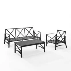 Kaplan 3pc Outdoor Sofa Set With Sofa & Arm Chair With Coffee Table - Mist - Crosley 11 Kaplan 3pc Outdoor Sofa Set With Sofa & Arm Chair With Coffee Table - Mist - Crosley -Sunnydaze Decor Store GUEST 07ab9e7f 8f3b 4372 a272 23a045c03b35