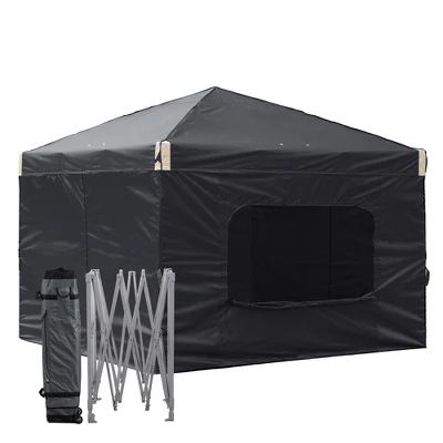 Aoodor Pop Up Canopy Tent With Removable Mesh Window Sidewalls, Portable Instant Shade Canopy With Roller Bag 9 Aoodor Pop Up Canopy Tent With Removable Mesh Window Sidewalls, Portable Instant Shade Canopy With Roller Bag - Image 7
