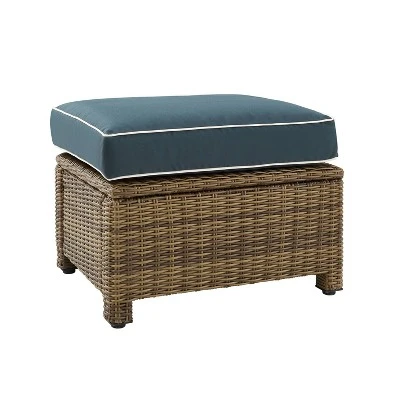 Bradenton Outdoor Wicker Ottoman - Crosley 5 Bradenton Outdoor Wicker Ottoman - Crosley - Image 3