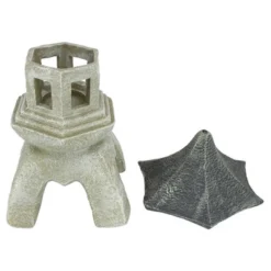 Design Toscano Pagoda Lantern Sculpture: Set Of Two Large -Sunnydaze Decor Store GUEST 0ab22375 5157 4a6f 81f1 53680e53251f