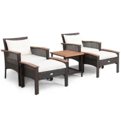 Costway 5PCS Patio Rattan Furniture Set Acacia Wood Table Armrest Cushion Yard 19 Costway 5PCS Patio Rattan Furniture Set Acacia Wood Table Armrest Cushion Yard -Sunnydaze Decor Store GUEST 0c588d67 5e6d 42dd b969 9c99fbaa8309