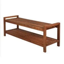 Blane 3-Seat Mid-Century Modern Acacia Wood Slat Outdoor Garden Patio Bench - JONATHAN Y 15 Blane 3-Seat Mid-Century Modern Acacia Wood Slat Outdoor Garden Patio Bench - JONATHAN Y -Sunnydaze Decor Store GUEST 0ccd6f53 a46c 4d5a bca3 01f473d00a50