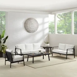 Linon Lark Aluminum Three Seater Sofa White 16 Linon Lark Aluminum Three Seater Sofa White -Sunnydaze Decor Store GUEST 0d415da6 4ed1 47b3 be6e fbfcfe7896d1