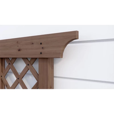 Ridgewood 6' Cedar Outdoor Trellis - Vita 4 Ridgewood 6' Cedar Outdoor Trellis - Vita - Image 2