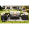 5pc Wicker Outdoor Conversation Set - EDYO LIVING