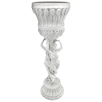 Design Toscano Les Filles Joyeuses Neoclassical Pedestal Urn 5 Design Toscano Les Filles Joyeuses Neoclassical Pedestal Urn - Image 3