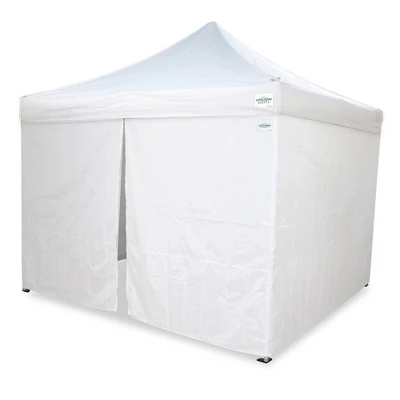 Caravan Canopy V-Series 10 X 10' 2 Straight Leg Sidewall Kit And M-Series Pro 2 10 X 10 Foot Shade Tent With Roller Bag For Recreational Use 6 Caravan Canopy V-Series 10 X 10' 2 Straight Leg Sidewall Kit And M-Series Pro 2 10 X 10 Foot Shade Tent With Roller Bag For Recreational Use - Image 4