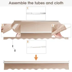 Costway 10' X 8' Retractable Awning Patio Sun Shade W/Crank Handle 17 Costway 10' X 8' Retractable Awning Patio Sun Shade W/Crank Handle -Sunnydaze Decor Store GUEST 0fb34471 bc0d 4879 8bd7 791e409f394c