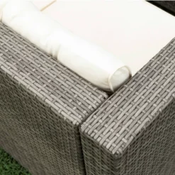 4pc Wicker Patio Seating Set With Cushions - Gray/Beige - GODEER 27 4pc Wicker Patio Seating Set With Cushions - Gray/Beige - GODEER -Sunnydaze Decor Store GUEST 1031d6c5 d106 4bf0 84cb f9f72548f41b