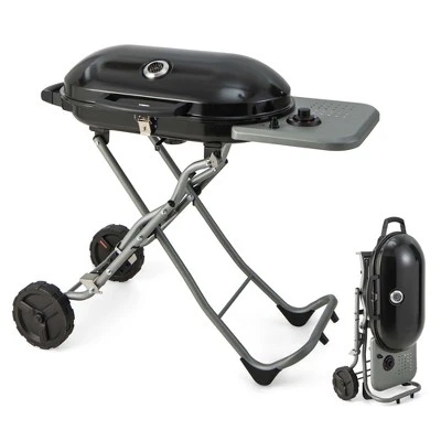 Costway Portable Propane Grill Folding Gas Grill Griddle With Wheels & Side Shelf 11 Costway Portable Propane Grill Folding Gas Grill Griddle With Wheels & Side Shelf - Image 9