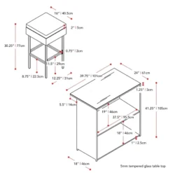 Parksville Patio Bar Set With Cushions - Black/Gray - CorLiving 17 Parksville Patio Bar Set With Cushions - Black/Gray - CorLiving -Sunnydaze Decor Store GUEST 11011979 b6c2 4ca5 9fc6 4cfeea9848c9