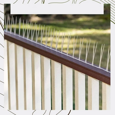 BIRD BLINDER 13" Plastic Bird Spikes - Polycarbonate Deterrent For Pigeons And Other Small Birds, White Set Of 15 5 BIRD BLINDER 13" Plastic Bird Spikes - Polycarbonate Deterrent For Pigeons And Other Small Birds, White Set Of 15 - Image 3