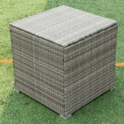 4pc Wicker Patio Seating Set With Cushions - Gray/Beige - GODEER 26 4pc Wicker Patio Seating Set With Cushions - Gray/Beige - GODEER -Sunnydaze Decor Store GUEST 11930822 e2ad 4447 a02f 844be59ab2ee