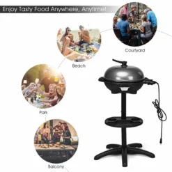 Costway Electric BBQ Grill 1350W Non-stick 4 Temperature Setting Outdoor Garden Camping -Sunnydaze Decor Store GUEST 11ebac14 d0e4 49ce a450 4f8e1949c9ac