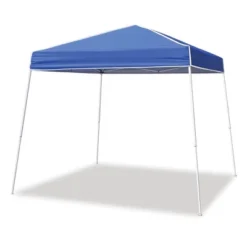 Z-Shade 12 X 12 Foot Instant Shade Outdoor Canopy Tent With Adjustable Legs And 4 Pack Of Z-Shade Wrap-Around Leg Weight Bags, Blue