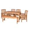Ravenscroft 6pc Acacia Wood Patio Dining Set - Brown - Saracina Home 2 Ravenscroft 6pc Acacia Wood Patio Dining Set - Brown - Saracina Home -Sunnydaze Decor Store GUEST 137c471a 2562 4437 bb65 6d5afb58f905