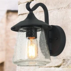 9.8" Metal/Glass Outdoor Lamp Black - LNC 20 9.8" Metal/Glass Outdoor Lamp Black - LNC -Sunnydaze Decor Store GUEST 13a840cf 15b0 40e0 9445 66b488775a0e