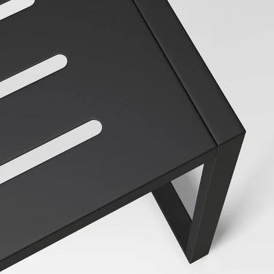 Henning 4 Person Rectangle Patio Dining Table - Black - Project 62™ 5 Henning 4 Person Rectangle Patio Dining Table - Black - Project 62™ - Image 3