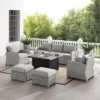Bradenton 6pc Outdoor Wicker Sofa And Arm Chair Seating Set With Dante Fire Table And 2 Ottomans - Gray/Gray - Crosley 1 Bradenton 6pc Outdoor Wicker Sofa And Arm Chair Seating Set With Dante Fire Table And 2 Ottomans - Gray/Gray - Crosley -Sunnydaze Decor Store GUEST 1429d95a 4367 4023 86dc ab237eca1de9