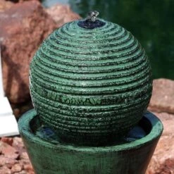 Sunnydaze Decor Sunnydaze Outdoor Polyresin Desert Spring Solar Powered Water Fountain With Battery Backup, Submersible Pump, And Panel - 30" -Sunnydaze Decor Store GUEST 14311a15 6590 48d5 88bf 799ea17ff95b