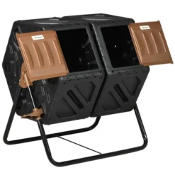 Outsunny Rotating Composter, 34.5 Gallon Dual Chamber Compost Bin With Ventilation Openings And Steel Legs 9 Outsunny Rotating Composter, 34.5 Gallon Dual Chamber Compost Bin With Ventilation Openings And Steel Legs -Sunnydaze Decor Store GUEST 1787cd62 d5ba 4e61 a68d 8e44cd6b2a70