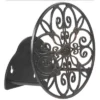 Liberty Garden LBG-N-670 Decorative Hose Wall Mount Butler For 125' Of 6.5" Hose For Backyard, Garden, Or Home In Black