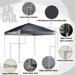 Aoodor 9.8'x9.8' Pop Up Canopy Tent With Roller Bag, Portable Instant Shade Canopy 14 Aoodor 9.8'x9.8' Pop Up Canopy Tent With Roller Bag, Portable Instant Shade Canopy -Sunnydaze Decor Store GUEST 17ba6477 1314 4112 8c9f f1ce13cf88a0 2