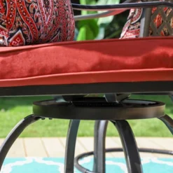 5pc Outdoor Set With Swivel Stools & Cushions & Square Metal Table - Captiva Designs 20 5pc Outdoor Set With Swivel Stools & Cushions & Square Metal Table - Captiva Designs -Sunnydaze Decor Store GUEST 180d5dd5 eea4 4951 b396 7bc415c16794