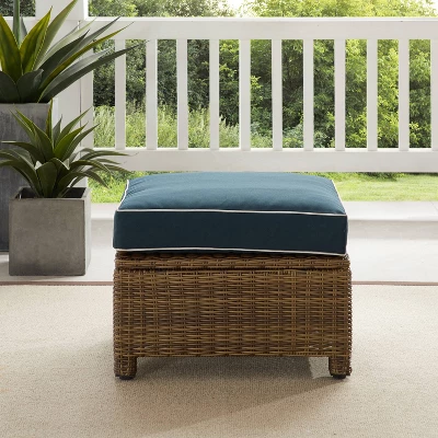 Bradenton Outdoor Wicker Ottoman - Crosley 4 Bradenton Outdoor Wicker Ottoman - Crosley - Image 2