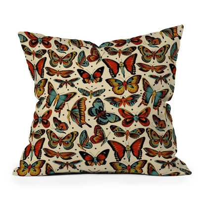 Cecitattoos Butterflies Outdoor Throw Pillow - Deny Designs 6 Cecitattoos Butterflies Outdoor Throw Pillow - Deny Designs - Image 4
