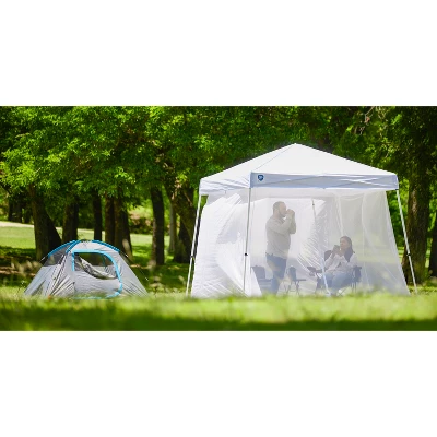 Z-Shade 10 Foot Horizon Angled Leg Screen Shelter Attachment With 10 By 10 Foot Push Button Angled Leg Instant Shade Canopy Tent 6 Z-Shade 10 Foot Horizon Angled Leg Screen Shelter Attachment With 10 By 10 Foot Push Button Angled Leg Instant Shade Canopy Tent - Image 4