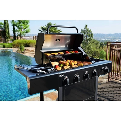 Kenmore 4-Burner Open Cart Grill With Side Burner 14 Kenmore 4-Burner Open Cart Grill With Side Burner - Image 12