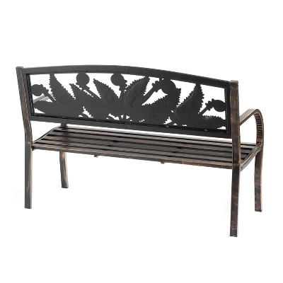 Evergreen Metal Fern Bench 4 Evergreen Metal Fern Bench - Image 2