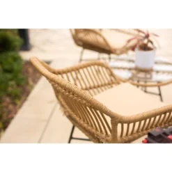Barton 3-Pieces Outdoor Patio Set Chat Conversation Wicker Seat Cushion And Table, Beige 11 Barton 3-Pieces Outdoor Patio Set Chat Conversation Wicker Seat Cushion And Table, Beige -Sunnydaze Decor Store GUEST 1ba0bb5f 8b55 4616 b95a ca960b5e3f6b