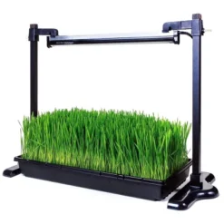 SunBlaster Universal Powder-Coated Aluminum Adjustable Lighting Stand With Heavy-Duty Plant Growing Tray, Fits All Size T5 Light Strips -Sunnydaze Decor Store GUEST 1bbf6118 fc1f 48c1 94ea 3ed77aeecc87