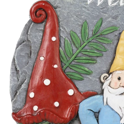 Welcome Friends Garden Gnome Stone - Exhart 5 Welcome Friends Garden Gnome Stone - Exhart - Image 3