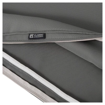 Montlake Fadesafe Square Patio Dining Seat Cushion Set - Charcoal Gray - Classic Accessories 9 Montlake Fadesafe Square Patio Dining Seat Cushion Set - Charcoal Gray - Classic Accessories - Image 7