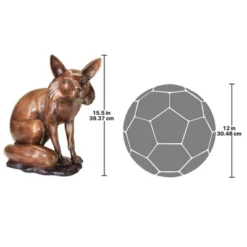 Design Toscano The Observant Sitting Fox Cast Bronze Garden Statue -Sunnydaze Decor Store GUEST 1dd616c2 a4d4 4e53 8127 d38351ad7767