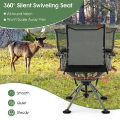 Costway 360 Degree Silent Swivel Hunting Chair W/ All-terrain Feet Pads Support 400 LBS -Sunnydaze Decor Store GUEST 1f00b685 67b8 469d a387 6ac309fba8b0